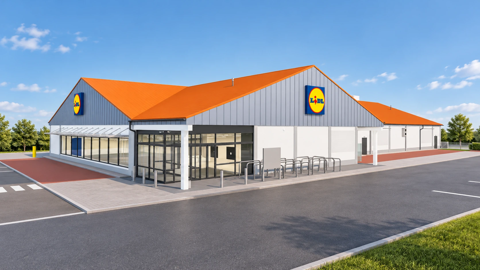 Exterior view of a retail store
